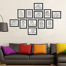 AJANTA ROYAL Personalized set of 12 Individual Photo Frames for Wall Decoration (12-6x8 Inch) (Personalized)-picture-22