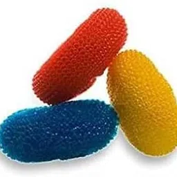 WORLD WIDE VILLA Round Colorful Scrubber/Loofah/Scrub Pad 3 Pcs Medium Scrub Pad Pack of 3 Sponge-picture-42