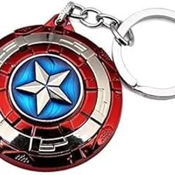 vsverus little collections Vsverus Key Chain Superhero Capt-in- America-Rotating Shield Key Chain,Avengers Metal & Key Ring Multicolor-picture-47