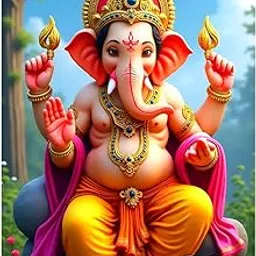 Ganesha Wall Sticker - Lord Ganesha Wall Poster Sticker - Vinayagar - Ganapathi - Pooja Room - Large Size - Strong Adhesive-picture-71