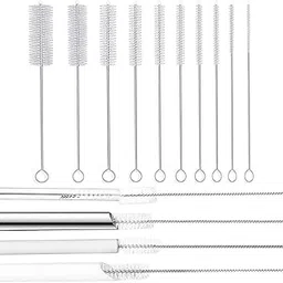 Straw Cleaning Brush Stainless Steel Nylon Straw Cleaner Brushes for Long Straw with Tiny Brush for Straw Sipper (Pack of 10)-image-93