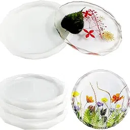 SNOOGG® Pack of 6 Silicone Moulds in Diamond Cut Shape for Epoxy Resin Art, DIY, Casting,Making Coaster, Home Decoration, Cup Mat and More ..-picture-14