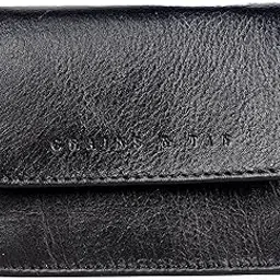 grains & tan Elegant Nappa Black Leather Women's Wallet | with RFID Protection| Coin Purse | Credit Card Slots | Convenient Outside ID Window | Comes in a Stylish Gift Box image 1