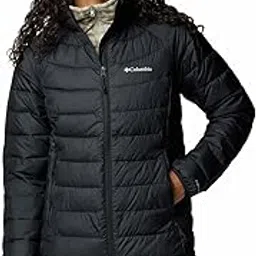 columbia Women Black Omni Heat Reflective Powder Lite II Full Zip Jacket-picture-42