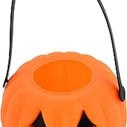 Jagmag® 1 pcs 6inch Halloween Pumpkin Basket, Candy Bag Halloween Ghost Pumpkin Skull Kids Gift Bag Trick-or-Treat Halloween Decorative Party Supplies (Random Design)-image-92