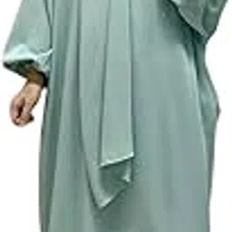 Heeba Basic Lastic Sleeve Plain Abaya – Comfortable Daily Wear Abaya with Dupatta-image-4
