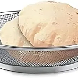 Stainless Steel Chapati/Bread/Roti Basket For Home and Resturents |23 cm | Round Shape Elegant Desghine | Rustless Mesh-picture-14