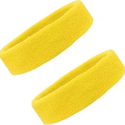 Utkarsh Set of Yellow Men's and Women's Athletic Running/Fitness/Yoga/Workout/Gym Head Band-picture-31