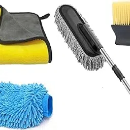 Winberg Car Cleaning Kit, 4-Piece Set with Microfibre Duster, Towel, Gloves, Detailing Brush car101-image-97