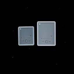 Resin Art Silicone Casting Mould | Epoxy Mold | Silicon DIY Spotify Music mp3 Player Design | Multipurpose Silicone Mould (Pack of 2Pcs) image 1