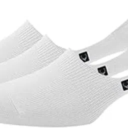 allen solly Men'S Cotton No Show Socks (Pack Of 3) - White-picture-41