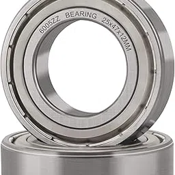 XERZO | 6005 ZZ | 2 Pieces | Z3 V3 HQ | 25mm ID x 47mm OD x 12mm Width | High Speed Chromium Steel Ball Bearing-image-3