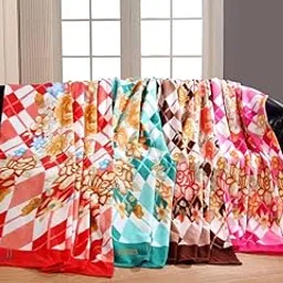 Infinity Club All Season Miltipurpose Polar Fleece Blanket Combo| Assorted Multicolour Lightweight Blanket | Set of 8, 60x90 inches-picture-62