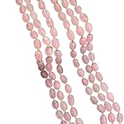 aamrapali silver gems Hydro Rose Pink/Red/Green Beaded Layered Necklace for women, 18-20 Inches- 3 Line-picture-40