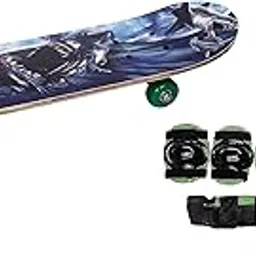 Klapp Skateboard with Kids Protective Knee & Elbow Pads/Guards for 10 Years & Above Protective Gear Set for Roller Skates, Cycling, BMX Bike, Skateboard, Scooter Riding for Outdoor Sports (Medium)-picture-66