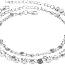 Asymmetrical Round Beads Double-Layer Anklet | Foot Jewelry for Women & Girls-picture-32