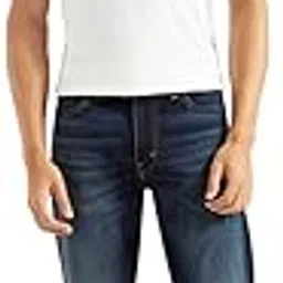 levi's Men's 513 Slim Straight Fit Dark Blue Jeans-picture-49