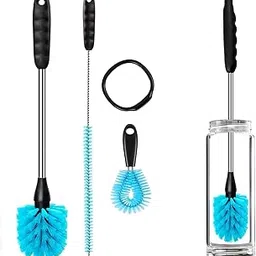 3Pcs Bottle Cleaner Brush Set, 15 inch Long Handle Washing Baby Bottle Cleaning Brushes for Narrow Neck Water Bottles Tumblers Straws Coffee Mugs Sport Bottles Flasks and Thermos Lid Cup Brush-picture-14