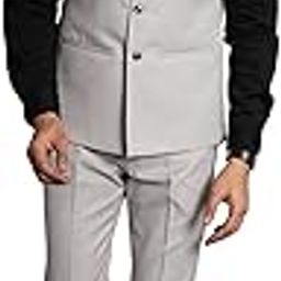 wintage Poly Viscose Solid Vest and Trouser Set-picture-44