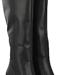 delize Womens Black Chelsea Knee Boots 60607-picture-45
