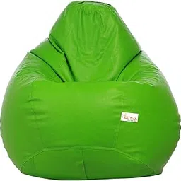 Sattva Classic Teardrop Shape Bean Bag Cover Without Beans XXXL Size - Neon Green-picture-15