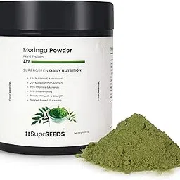 Organic Moringa Powder | 27% Plant Protein | Daily Greens Superfood for Energy, Immunity, Skin & Weight | Rich in Vitamins, Minerals & Antioxidants | 100% Natural & Vegan – 200g-picture-19