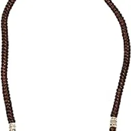 the men thing SWASTIK DZI – 1-Inch Natural Crystal Pendant with Adjustable Leather Rope for Men & Boys-picture-47