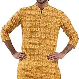 vastramay Men’s Om & Swastika Kurta – Lightweight Ethnic Wear for Pujas, Shivratri & Festive Occasions-picture-33