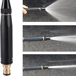SHLORU Brass Water Spray Nozzle Suitable for 1/2 Adjustable Brass Spray Nozzle Water Pressure Booster Brass Nozzle Water Spray Gun for Car Wash & Gardening Water Pressure Nozzle (Without Hose Pipe)-picture-23