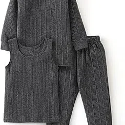 Kids Winter wear Thermal Full Sleeves Body Warmer top and Pajama Set for Boys & Girls-picture-22