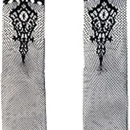 Women Black Fishnet Tights Suspender Pantyhose Stretchy Stockings-image-87