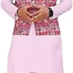 burrito Soni Traders Men's Cotton Blend Solid Straight Knee Length Kurta with Koti Nehru Jacket Stylish Latest Ethnic Wear-picture-27