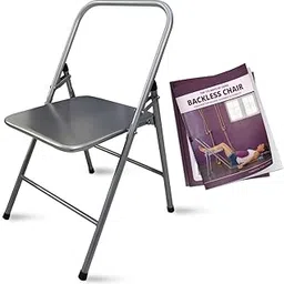 California Wellness Products Iyengar Yoga Chair | Backless Yoga Chair for Holding, Alignment, Flexibility | Capacity: 100kg (Yoga Chair + Book)-picture-29