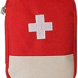 peyx Mini First aid kit Travel Pouch Medicine Storage Bag Emergency Box Organizer with Medicine-Pocket Empty for Travelling car Home Office - Color May Very (Small)-picture-35
