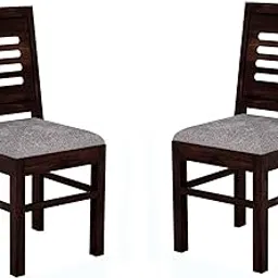 LIZZAWOOD Furniture Pure Solid Sheesham Wood 2 Chair Combo Best for Dining Table Home and Office with Natural Color (Walnut Urban)-image-47