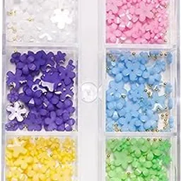 Bnf® 3D Flower Nail Art Charms Nail Tips Accessories Jewelry Accessories 6 Colors Style A|Health & Beauty | Nail Care, Manicure & Pedicure | Nail Art Accessories-image-3