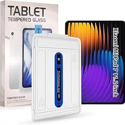 LIRAMARK Screen Protector Guard for Xiaomi Mi Pad 7/7 Pro 11.2 inch, Anti-Scratch Tempered Glass with Easy-Installation Frame, Scratch Resistant, HD Clarity, Bubble Free image 1