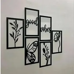 Sage Butterfly MDF Wall Decor Art Hanging MDF Cutout Art - Black, D22-picture-16