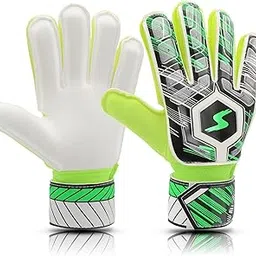 Xspring Soccer Goalie Gloves, 9# Double Protection Children Football Gloves, Goalkeeper Gloves for Kids, Anti-Slip Youth Football Gloves to Prevent Injuries, Football Goalie Gloves for Kids Boys-picture-22
