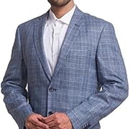 colorplus Men's Wrap Coat (CMJA00729-B4_Medium Blue-picture-17
