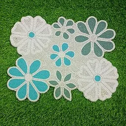 ZIKRA COLLECTION, handmad Beaded Table peiasmat,Size 12x16 inch,for Dinning Table Coffee Table Center Table Side Table and Home Decor-image-15