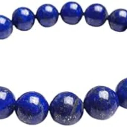 aanya gems Lapis Lazuli 8MM Stone Valentine Gift Reiki Fengshui Natural Healing Crystal Beads Gemstones Triple Protection Bracelet with Lab Certificate-picture-14