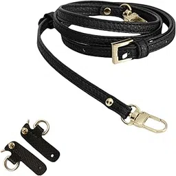 snappsy Purse Strap Handbag Shoulder Strap for Shoulder Handbags Small Bag Briefcase Black Golden Buckle-picture-12