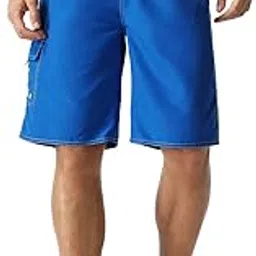 nonwe Men's Swim Trunks Quick Dry Summer Elastic Waist Board Shorts with Lining-picture-20