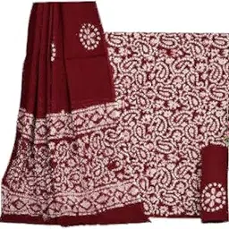 nishire Women's Rajasthani Jaipuri Cotton Battik Print Hand Dyed Ethnic Daily Festival Office Suits Set Dress Material-picture-49