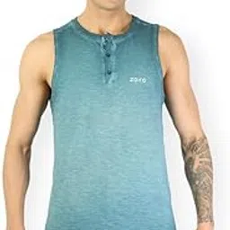 zoiro Men's Cotton Solid Vest-picture-21