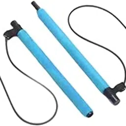 MERISHOPP®2 Sections Pilates Bar Exercise Stick for Power Lifting Indoor Outdoor Squat Blue|Sporting Goods | Fitness, Running & Yoga | Fitness Equipment & Gear | Resistance Trainers-picture-20