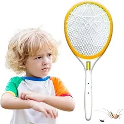 Drumstone 𝟏𝟓-𝐘𝐞𝐚𝐫 𝐖𝐚𝐫𝐫𝐚𝐧𝐭𝐲 -Electric Mosquito Racket with COB Light Heavy-Duty Insect Killer with Micro USB Charging Rechargeable Fly Swatter for Home and Outdoor Use Multicolor-picture-14
