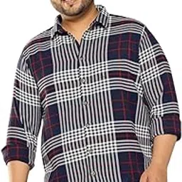 thomas scott Men's | Plus Size | Checked Printed | Cotton Knitted | Shirt – Regular Fit | Long Sleeve-picture-14