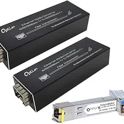 Sfp Media Converter 20km 100/1000Base Plug and Play SFP to RJ45,with 20km BIDI SFP (Pair)-picture-26